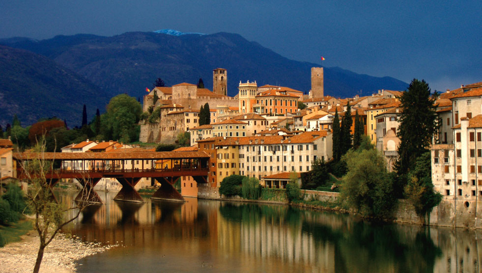 Uno scorcio del ponte di Bassano del Grappa