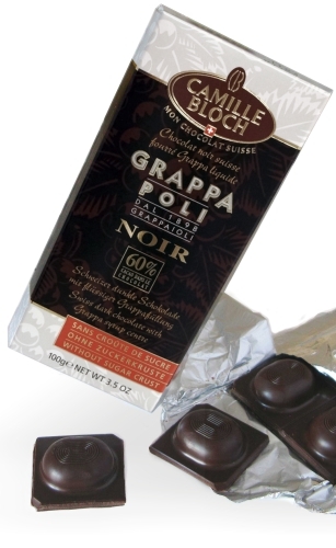 Grappa-based chocolate Camille Bloch