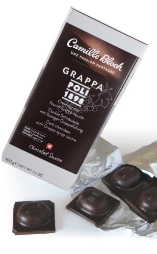 Grappa-based chocolate Camille Bloch