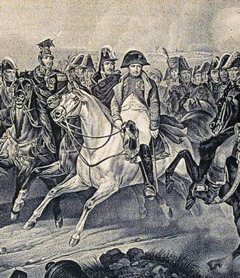 Napoleon in the Battle of the Brenta river