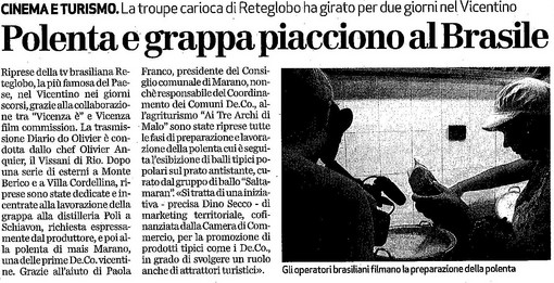 Poli - Articolo del  Giornale di Vicenza 