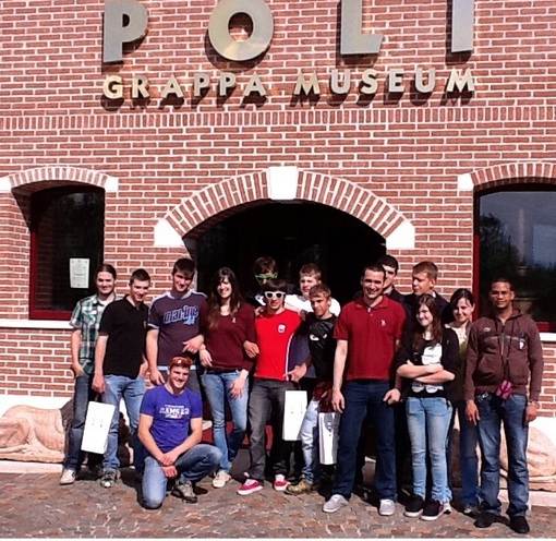 Students from Regional High School for agriculture visit from Aosta