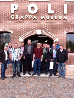 AGCO Germany invites their customer Gassmann to a Grappa tasting