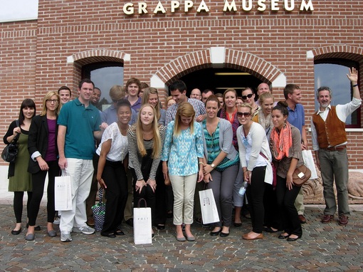 Studenti della East Carolina University in visita dal Nord Carolina, USA