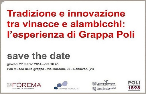 Incontro  Tradizione e Innovazione: tra vinacce e alambicchi 