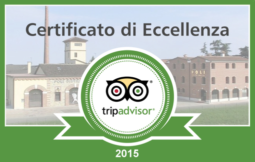 Alle Poli Distillerie il Certificato di Eccellenza 2015 di TripAdvisor