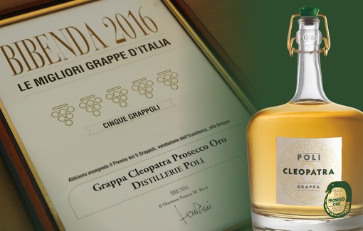 Cleopatra Prosecco Oro premiata da Bibenda 2016