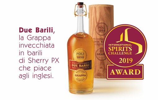 La Grappa Due Barili premiata all'ISC