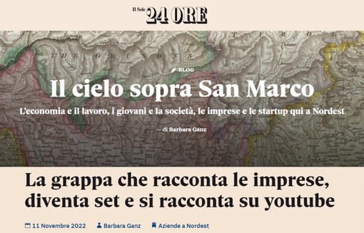 Poli on the IlSole24ore’s blog | The sky above St. Mark