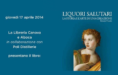 Jacopo Poli relatore alla presentazione del libro Liquori Salutari.
