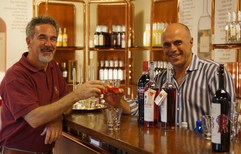 The famous mixologist Tony Abou-Ganim at the Poli Distillery.