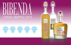 Grappa’s by Poli awarded with 5 grapes by Bibenda.