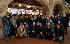 A group of clients from Padua at the Poli Distillery