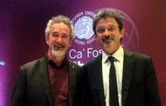 Jacopo Poli relator at the inauguration event at the Cà Foscari Challenge School