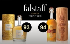 Due Barili e Cleopatra Moscato premiate al Falstaff Grappa Trophy   