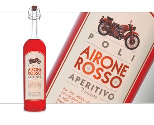 Poli Airone Rosso with metal tube - Liqueur Aperitif