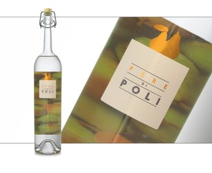 Pere di Poli with metal tube - Pears Brandy