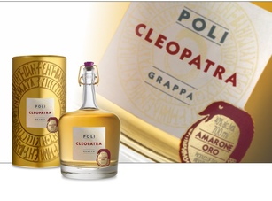 Poli Cleopatra Amarone Oro con tubo - Grappa Amarone