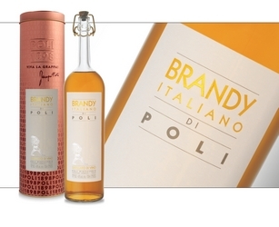 Brandy Italiano con tubo, distillati Vino Poli