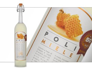 Poli Miele with metal tube - Liqueur Grappa and honey