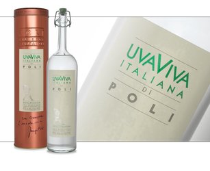 UvaViva Italiana di Poli con tubo - Distillato di Uva UvaViva Italiana di Poli con tubo - Distillato di Uva