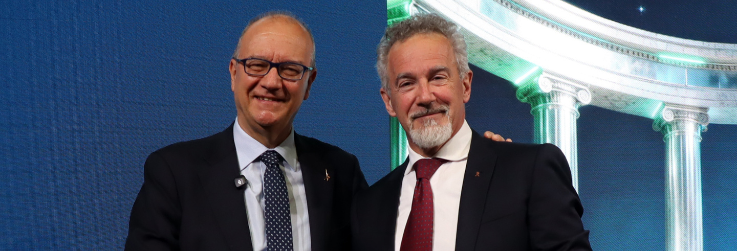 Il ministro Valditara e Jacopo Poli