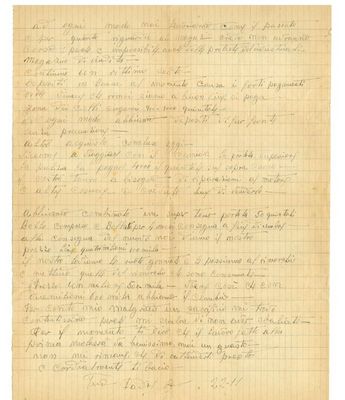 Letter of Giovanni Poli
