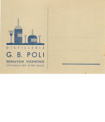 Advertising postcard of the Distillery